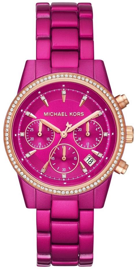 michael kors pink watch ebay|Michael Kors Watch pink face.